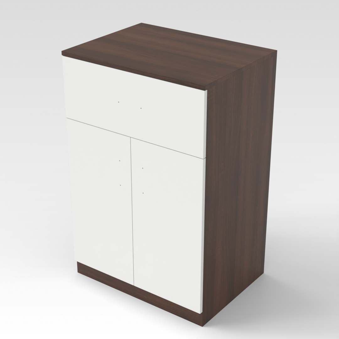 Prairie Oak & Warm White Sideboard