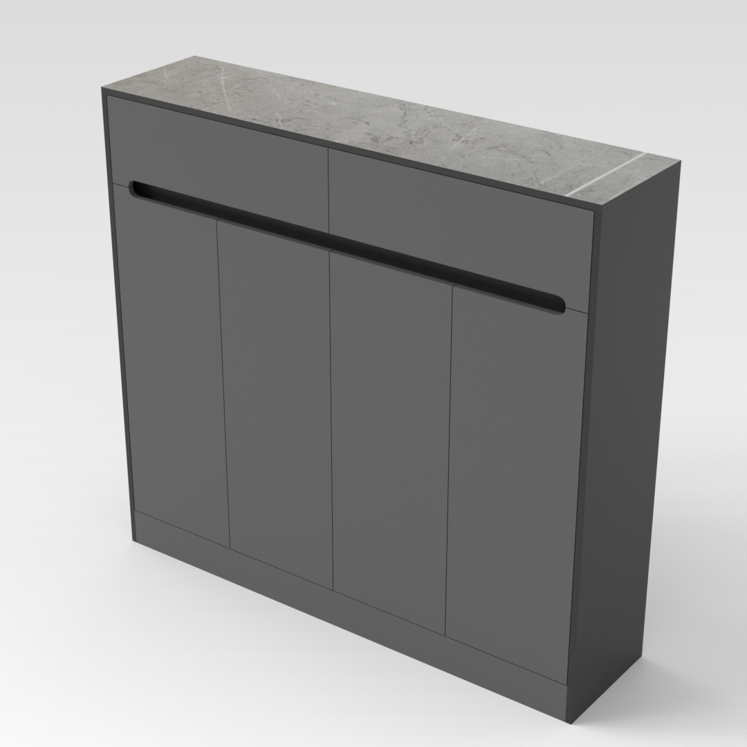 Sky Gray Shoe Cabinet