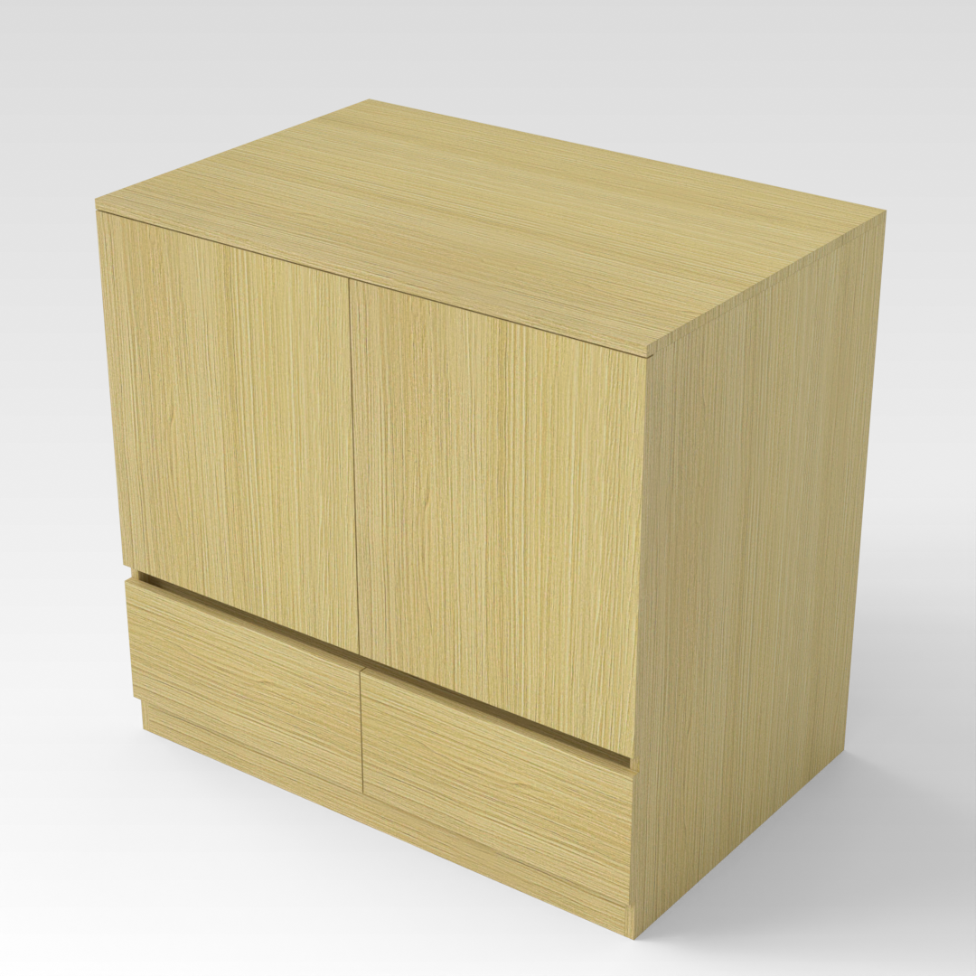 Golden Silkwood Shoe Cabinet