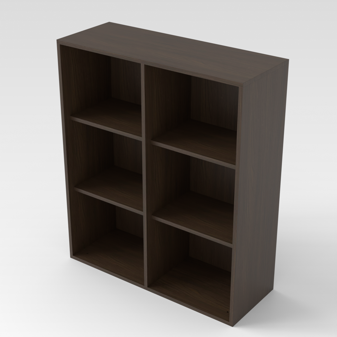 Amber Walnut Bookshelf