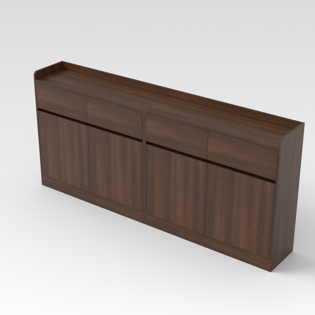 Prairie Oak Shoe Cabinet