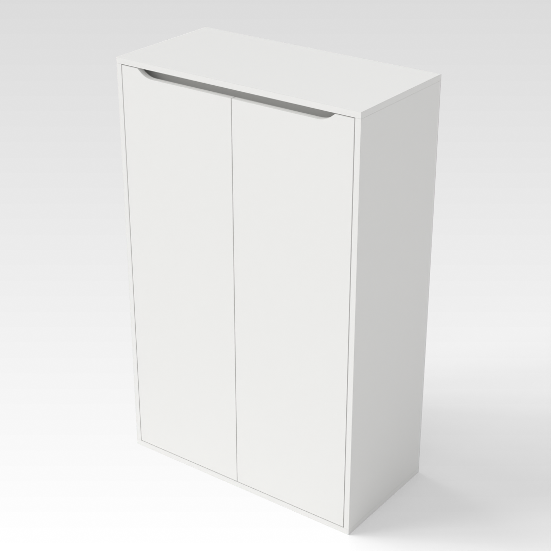 Warm White Shoe Cabinet