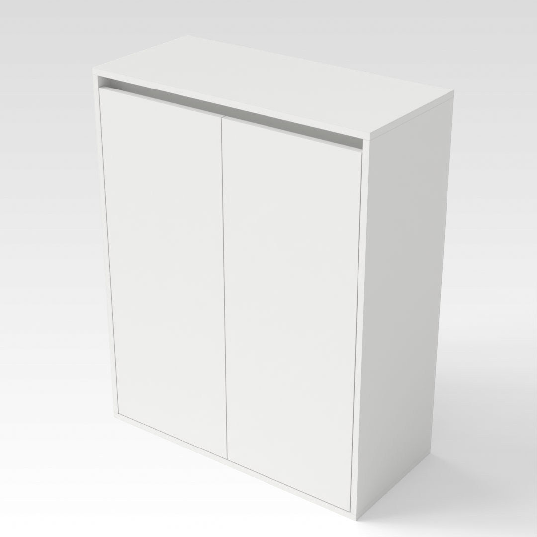 Warm White Shoe Cabinet