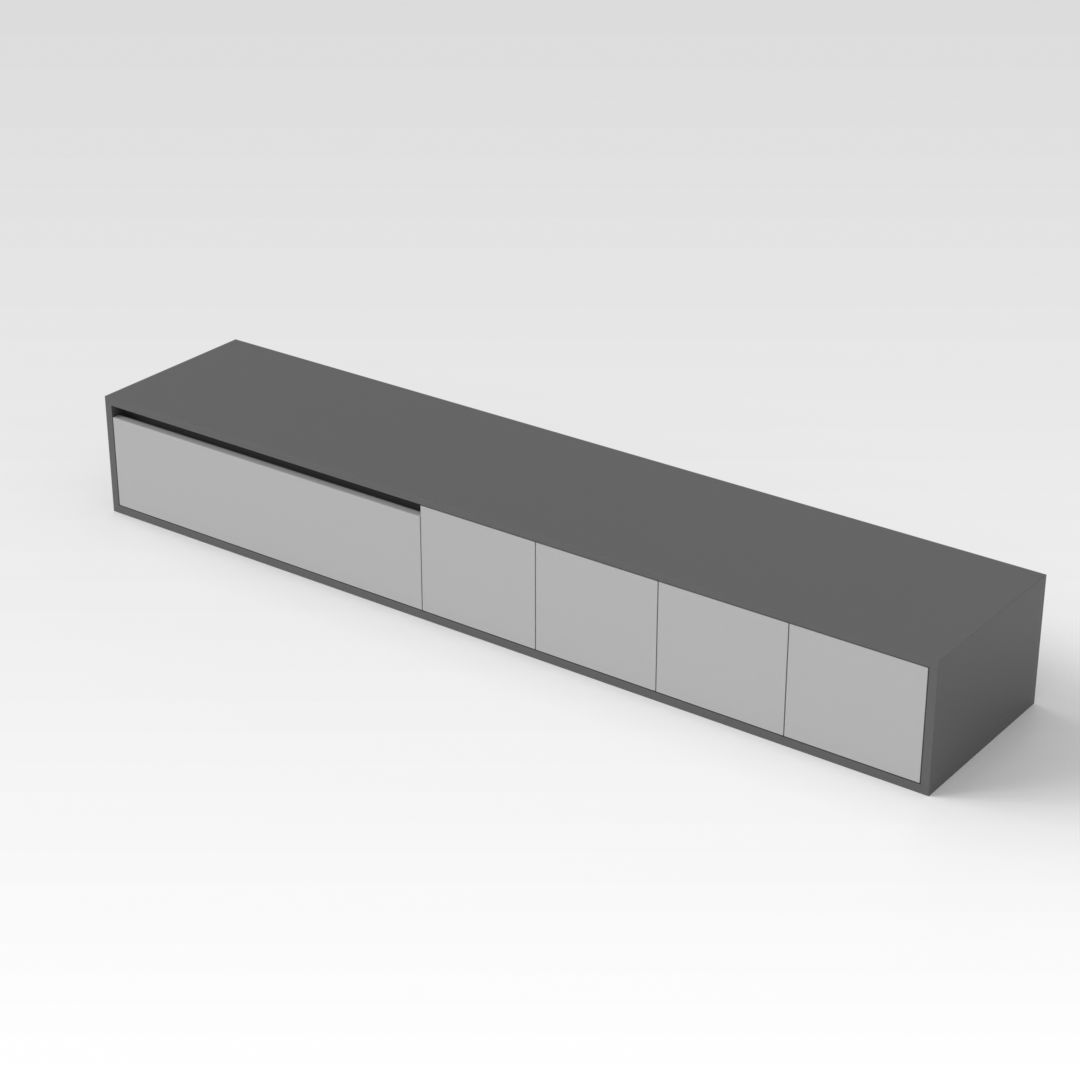 Sky Gray & Light Gray TV Stand