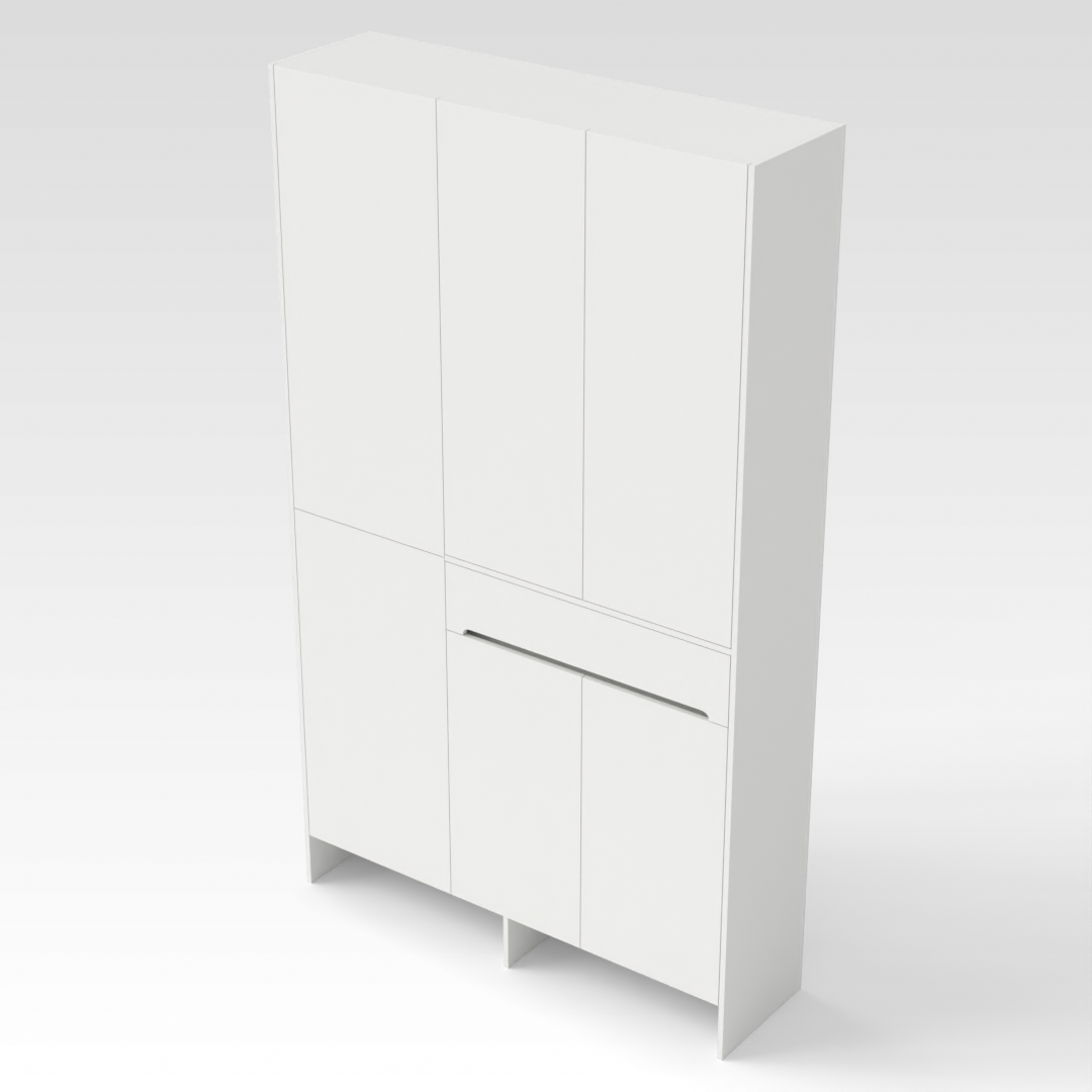 Warm White Shoe Cabinet