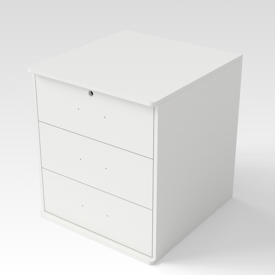 Warm White File Cabinet
